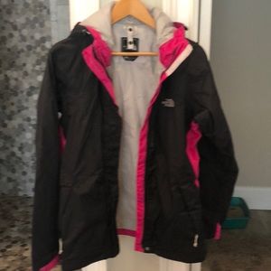 North Face hot pink
